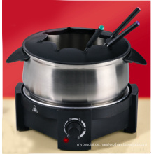 Elektrische Edelstahl-Fondue-Set